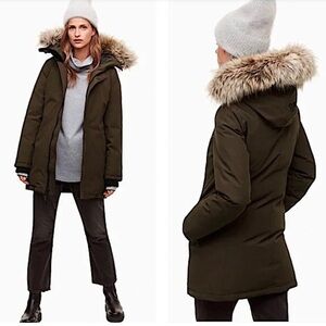 Aritzia Haven Parka in Dark Olive